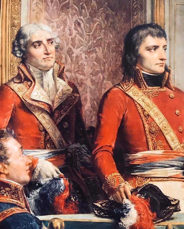 I tre consoli Bonaparte, Cambaceres e Lebrun ricevono i giuramenti dei presidenti - Musee et Domaine National de Versailles, dettaglio